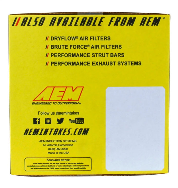 AEM C.A.S. 19-20 Kia Forte 2.0L F/I Cold Air Intake - Bull Strap
