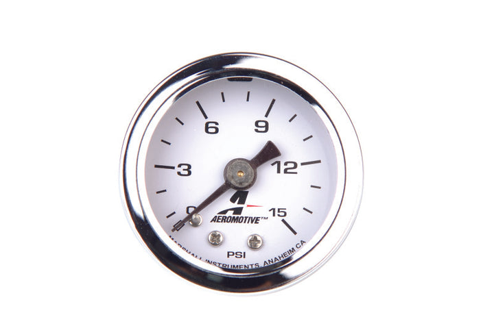 Aeromotive 0-15 PSI Fuel Pressure Gauge - Bull Strap
