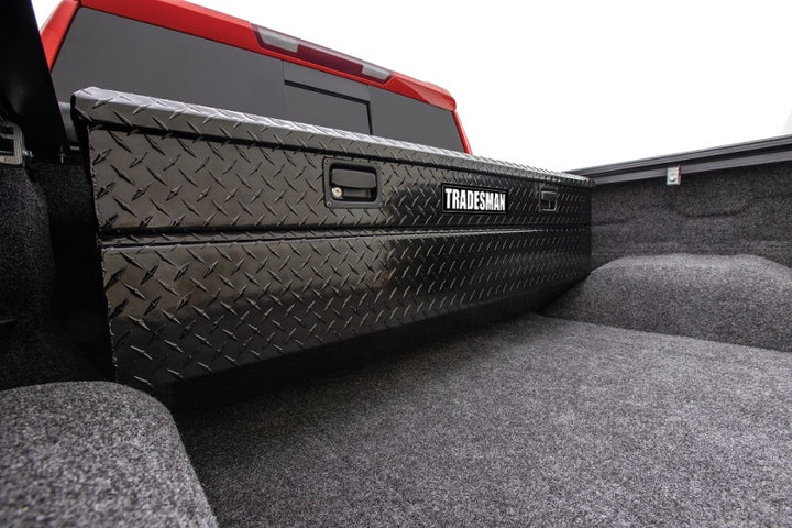Tradesman Aluminum Flush Mount Truck Tool Box (56in.) - Black - Bull Strap