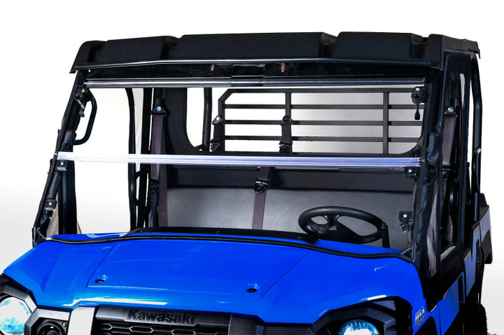 Seizmik 15-23 Kawasaki Mule PRO-FX/FXT Windshield Folding AR2 - Bull Strap