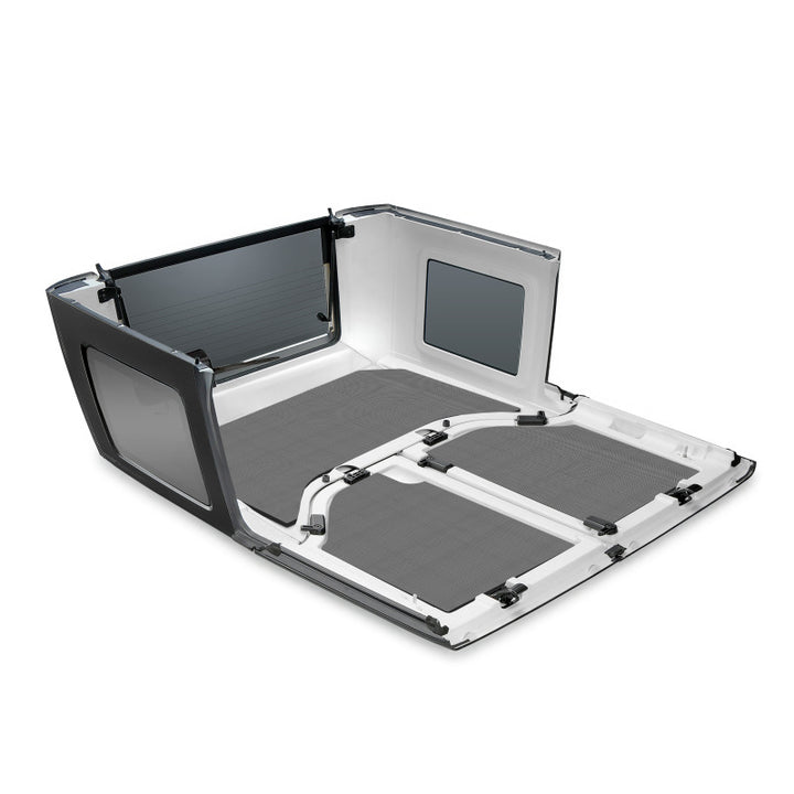 DEI 07-10 Jeep Wrangler JK 2-Door Boom Mat Headliner - 3 Piece - Gray - Bull Strap