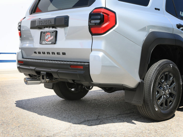 aFe 2025 Toyota 4-Runner 2.5in to 3in SS-304 Cat-Back Exhaust w/ Polished Tip - Bull Strap
