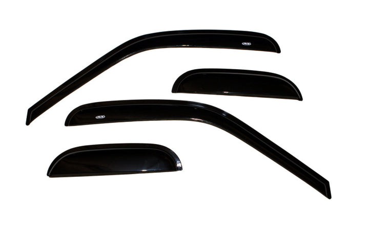 AVS 97-03 Ford F-150 Supercab Ventvisor Outside Mount Window Deflectors 4pc - Smoke - Bull Strap