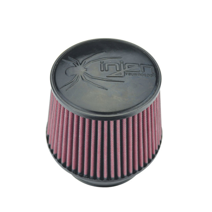 Injen High Performance Air Filter - 4.50 Black Filter 6.75 Base / 5 Tall / 5 Top - Bull Strap