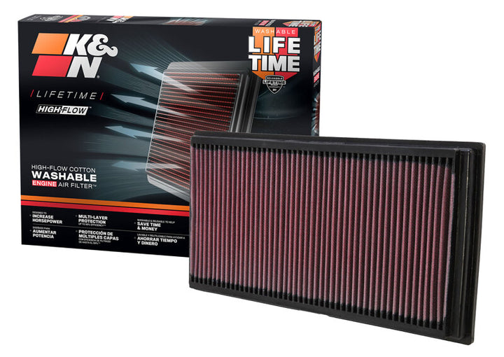 K&N 96-07 Audi / 99-05 Seat / 96-04 Skoda / 97-09 VW Drop In Air Filter - Bull Strap