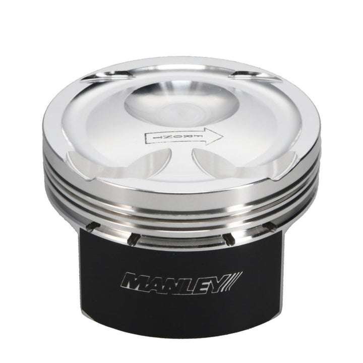 Manley Ford 2.3L EcoBoost 87.5mm STD Size Bore 9.5:1 Dish Extreme Duty Piston Set - Bull Strap