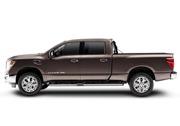 BAK 17-20 Nissan Titan 5ft 6in Bed BAKFlip MX4 Matte Finish - Bull Strap