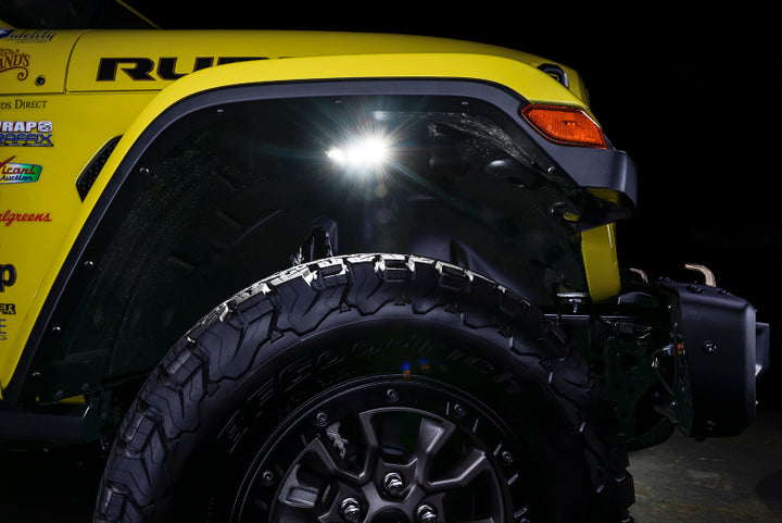 Oracle Underbody  RGB+W Wheel Well Rock Light Kit - 4 PCS - ColorSHIFT - Bull Strap