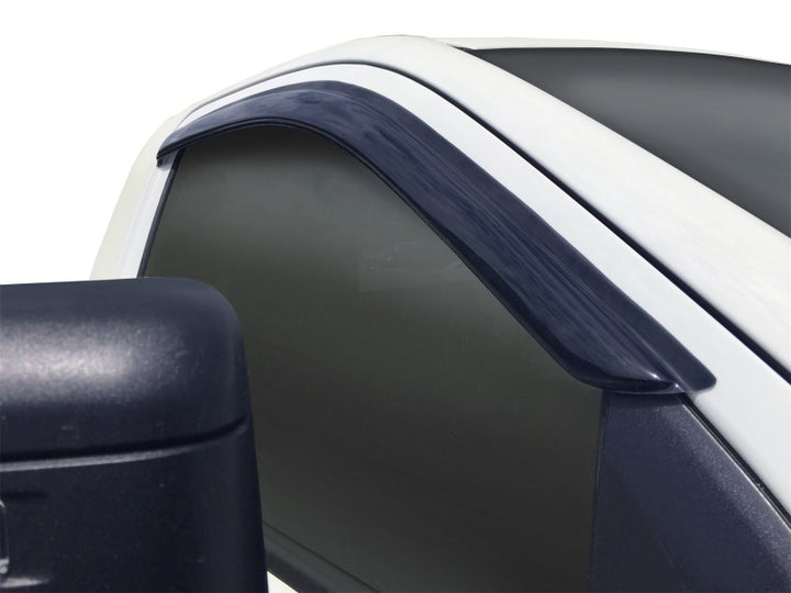 AVS 20-21 GM Silverado/Sierra 2500/3500HD Standard Cab Ventvisor Window Deflectors 2pc - Smoke - Bull Strap