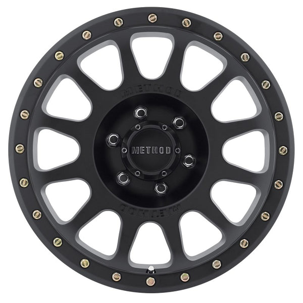 Method MR305 NV 18x9 0mm Offset 6x135 94mm CB Method Matte Black Street Loc Wheel - Bull Strap