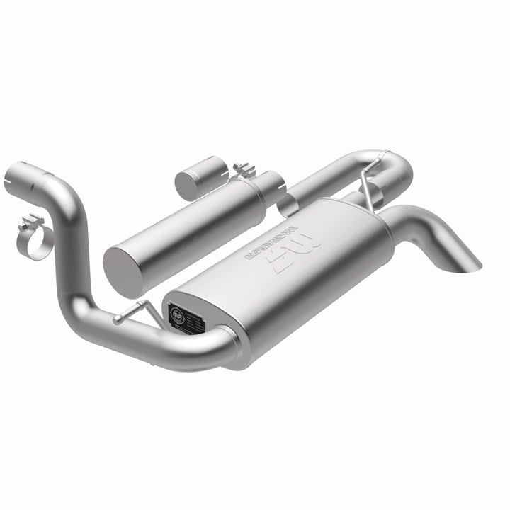 MagnaFlow 18-23 Jeep Wrangler JL 2.0L/3.6L Overland Series Axle-Back Exhaust - Bull Strap