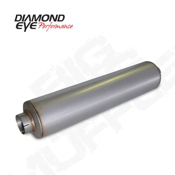Diamond Eye MFLR BIG DOG QUIET TONE 5inID SGL IN/SGL OUT 10inDIA X 45in BODY 51in LENGTH BAFFLED AL - Bull Strap