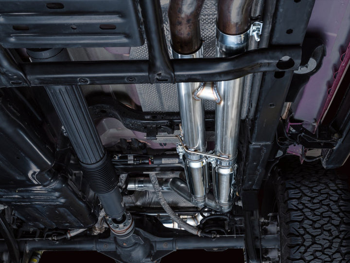 AWE 21+ Wrangler 392 Switchpath Cat-Back Exhaust- Quad BashGuards - Bull Strap