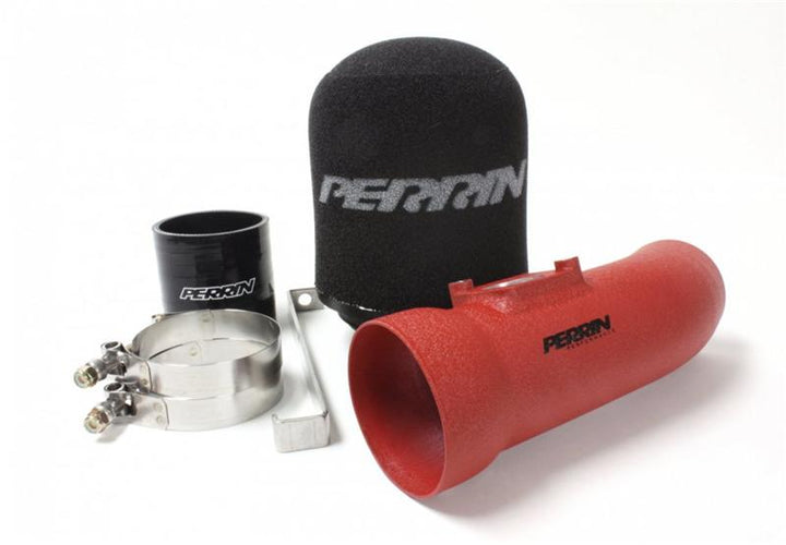 PERRIN 02-07 Subaru WRX/STi / 04-08 Forester XT Short Ram Intake - Red - Bull Strap