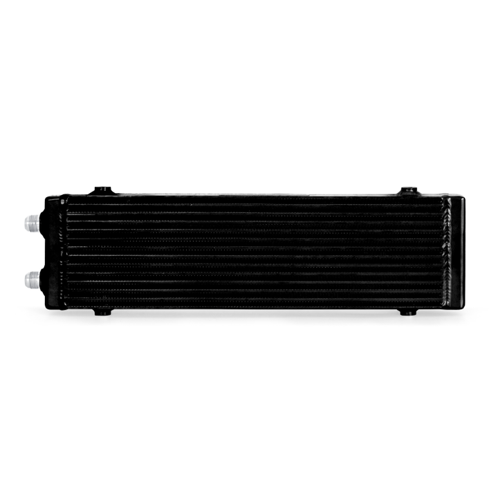 Mishimoto Universal Large Bar and Plate Dual Pass Black Oil Cooler - Bull Strap