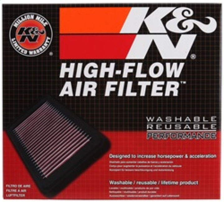 K&N Replacement Air Filter DODGE DURANGO 04-09 / CHRYSLER ASPEN 07-09 - Bull Strap