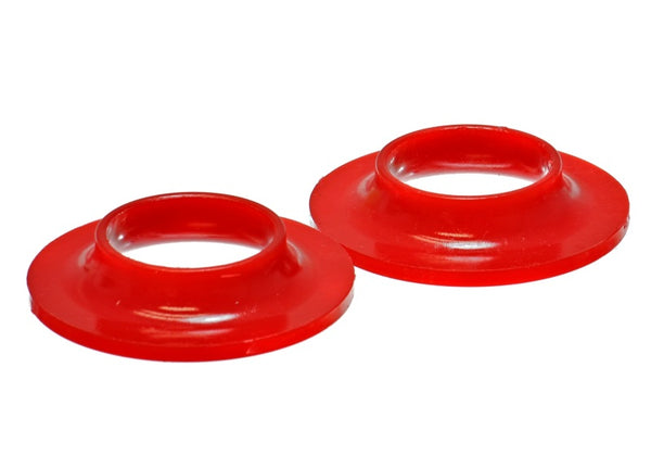 Energy Suspension Universal 2 1/8in ID 4 1/8in OD 13/16in H Red Coil Spring Isolators (2 per set) - Bull Strap