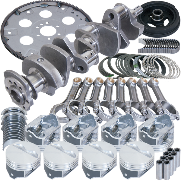 Eagle Chevy 350 Street & Strip Rotating Assembly 3.750in. Stroke 4.030in. Bore - Bull Strap