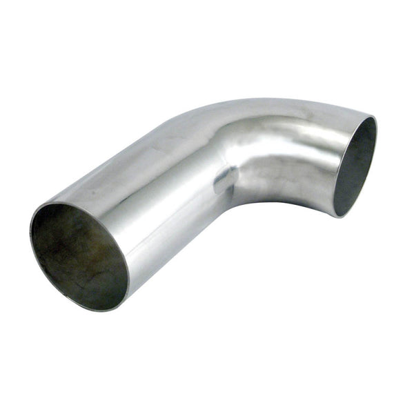 Spectre Universal Tube Elbow 4in. OD x 6in. Length / 90 Degree - Aluminum - Bull Strap
