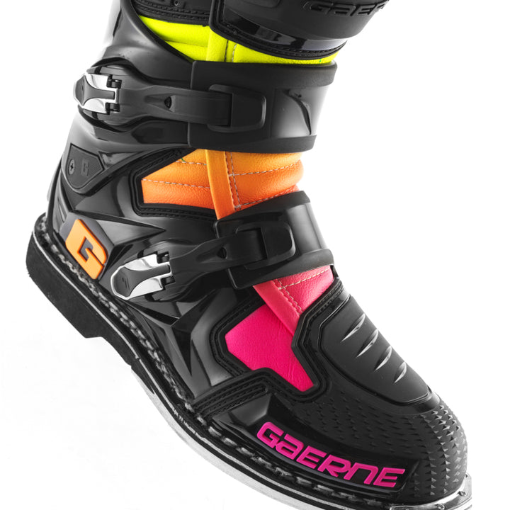 Gaerne SG12 Limited Edition Boot Black/Orange/Pink - Size 11 - Bull Strap