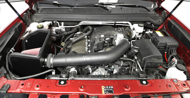 K&N 17-18 Chevrolet Colorado V6-3.6L F/I AirCharger Performance Intake - Bull Strap