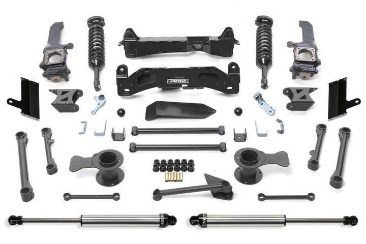 Fabtech 2015-21 Toyota 4Runner 4WD 6in Perf Sys w/Dl 2.5C/O & 2.25 - Bull Strap