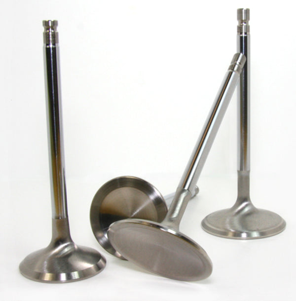 GSC P-D Nissan VR38DETT Chrome Polished Super Alloy Exhaust Valve - 32.15mm Head STD - SET OF 12 - Bull Strap