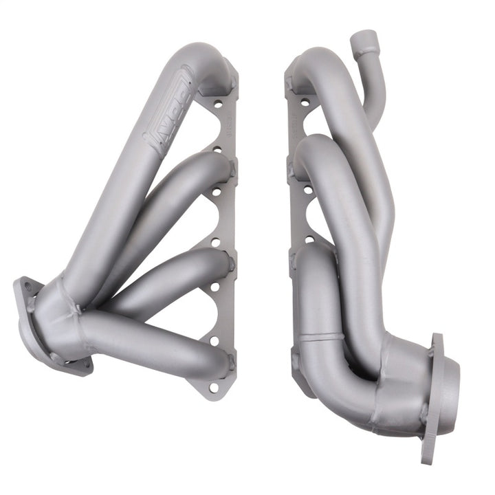 BBK 87-95 Ford F150 Truck 5.8 351 Shorty Unequal Length Exhaust Headers - 1-5/8 Titanium Ceramic - Bull Strap