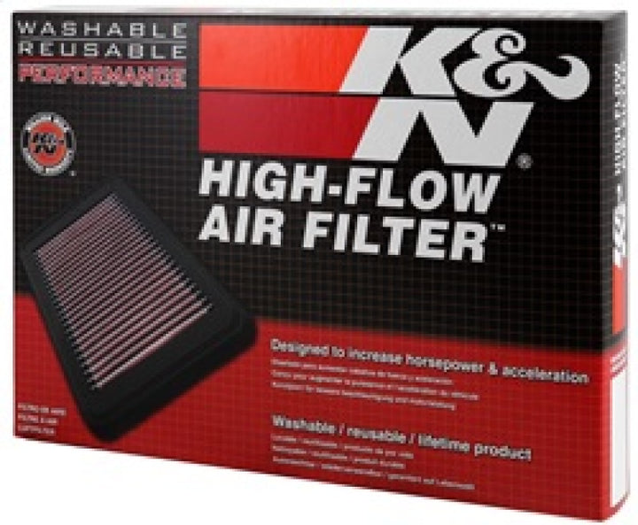K&N 2017 Chevrolet Silverado 2500HD V8-6.6L DSL Replacement Drop In Air Filter - Bull Strap