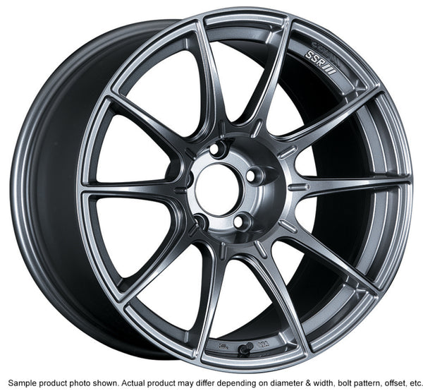 SSR GTX01 18x9.5 5x114.3 22mm Offset Dark Silver Wheel Evo 8 9 X / G35 / 350z / 370z - Bull Strap