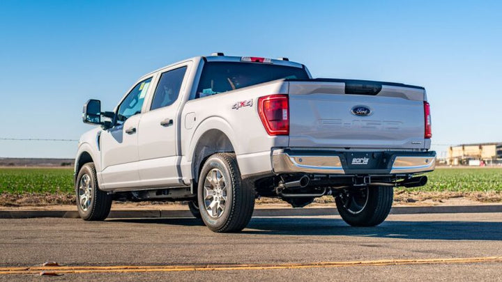 Borla F-150 2021 5.0L 4dr CC SB EC STB Lariat/KR/Platinm/LTD 3/2.25 SRE Cat-Back ATAK Black CHR Tips - Bull Strap