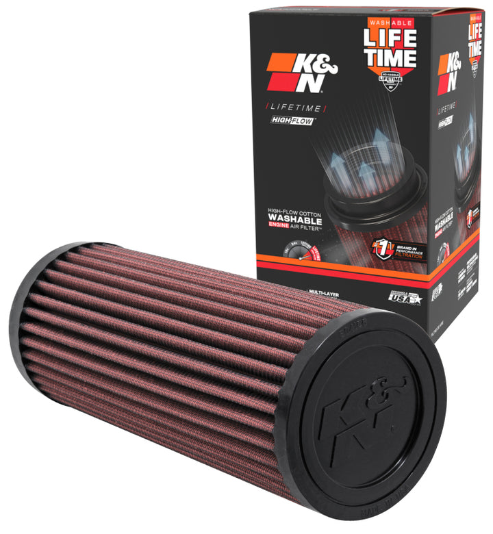 K&N Replacement Industrial Air Filter for Bobcat / Case Intl. / Caterpillar / Hitachi / John Deere - Bull Strap