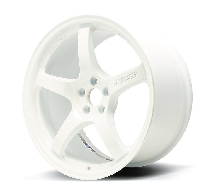 Gram Lights 57CR 17x9 +38 5x100 Ceramic White Pearl Wheel - Bull Strap