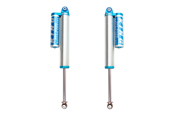 King Shocks 2015+ Ford F150 2WD/4WD Rear 2.5 Dia Piggyback Reservoir Shock (Pair) - Bull Strap