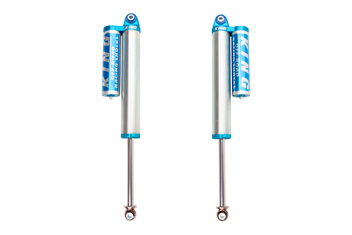 King Shocks 2015+ Ford F150 2WD/4WD Rear 2.5 Dia Piggyback Reservoir Shock (Pair) - Bull Strap