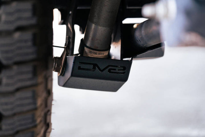 DV8 Offroad 2021-2022 Ford Bronco Rear Shock Guard Skid Plates - Bull Strap