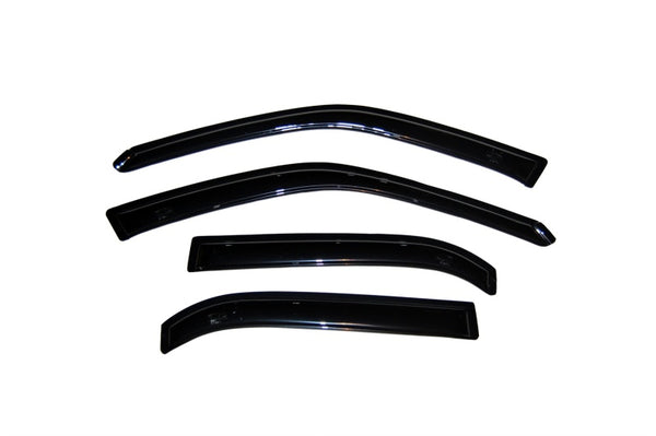 AVS 98-02 Chevy Prizm Ventvisor Outside Mount Window Deflectors 4pc - Smoke - Bull Strap