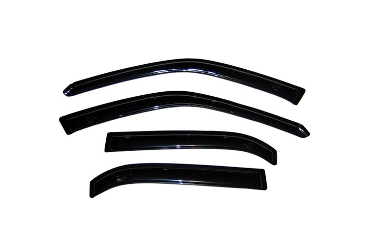 AVS 98-02 Chevy Prizm Ventvisor Outside Mount Window Deflectors 4pc - Smoke - Bull Strap