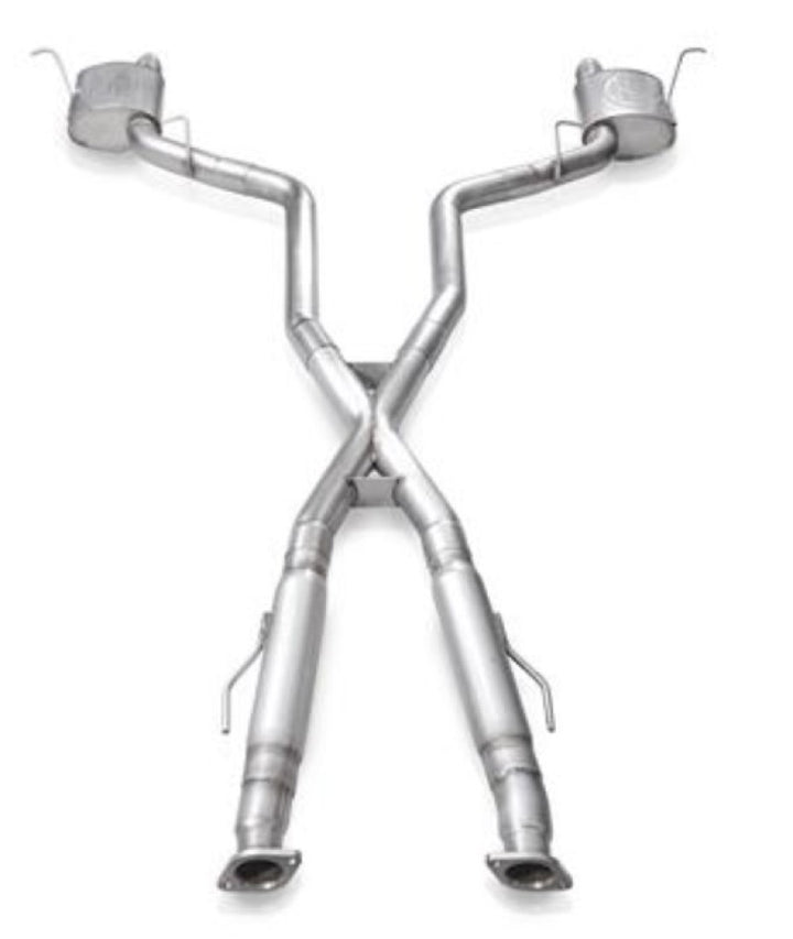 Stainless Works 11-20 Jeep Grand Cherokee 5.7L 3in Legend Catback Exhaust w/X-Pipe (Uses OEM Tips) - Bull Strap
