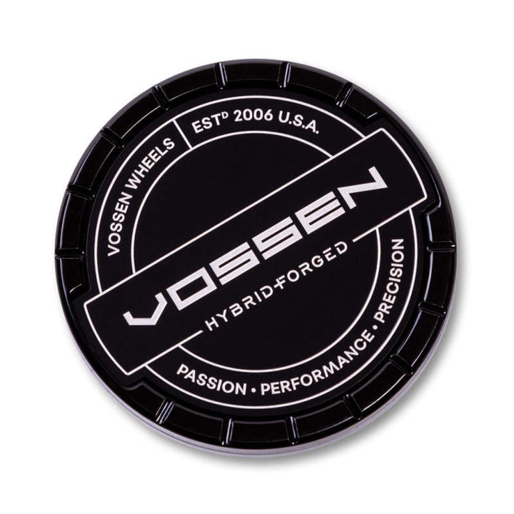 Vossen Billet Sport Cap - Large - Hybrid Forged - Gloss Black - Bull Strap