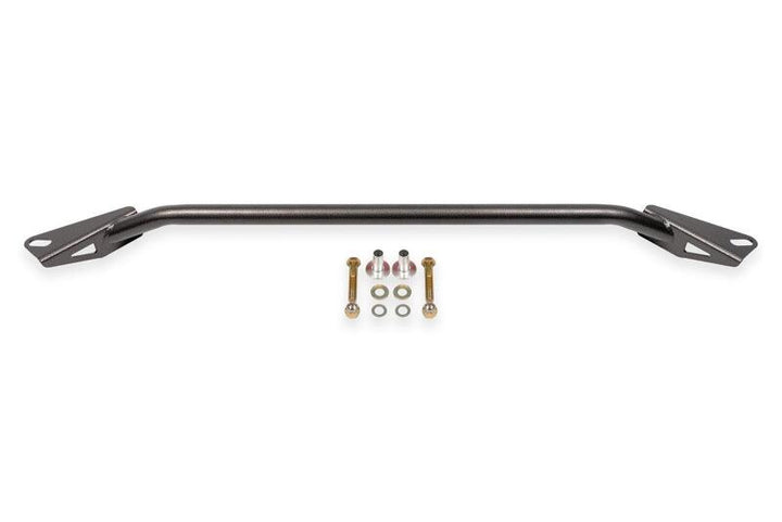 BMR 24-25 Ford Mustang S650 Chassis Brace Front Subframe 2-point - Black Hammertone - Bull Strap