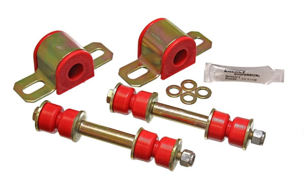 Energy Suspension 82-02 Chevrolet Camaro Red 23mm Complete Rear Sway Bar Bushing Set - Bull Strap