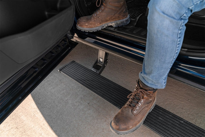 AMP Research 2008-2016 Ford SD All Cabs PowerStep Plug N Play - Black - Bull Strap