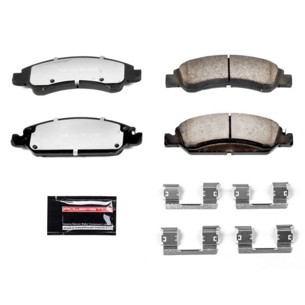 Power Stop 06-18 Chevrolet Silverado 1500 Front Z36 Truck & Tow Brake Pads w/Hardware - Bull Strap