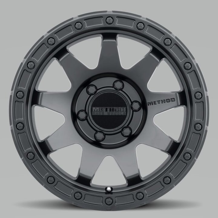 Method MR317 20x9 +18mm Offset 6x5.5 106.25mm CB Matte Black Wheel - Bull Strap