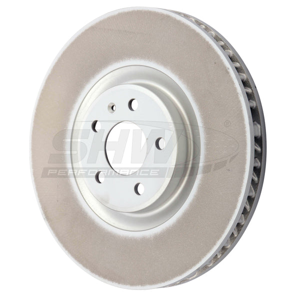 SHW 19-21 Porsche Macan S 3.0L Left Front Smooth Monobloc Brake Rotor (95B615301AA) - Bull Strap