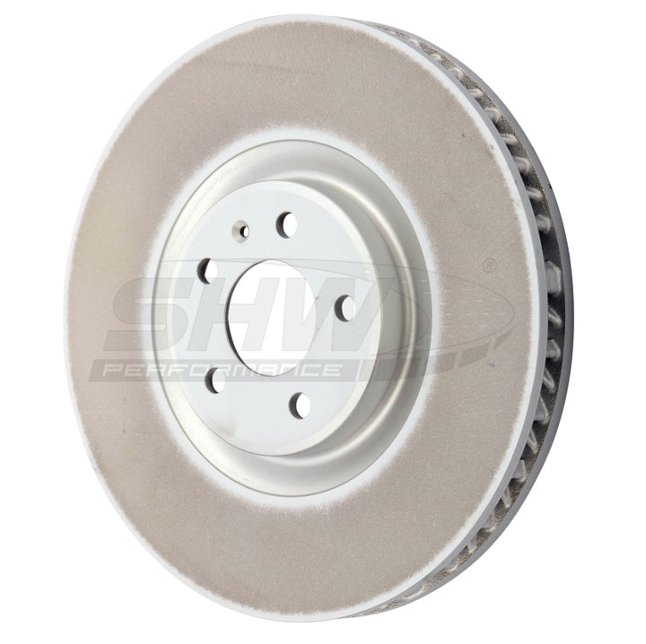 SHW 19-21 Porsche Macan S 3.0L Left Front Smooth Monobloc Brake Rotor (95B615301AA) - Bull Strap