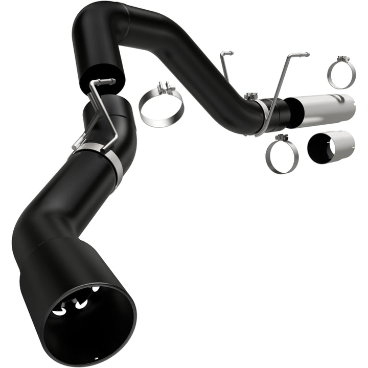 MagnaFlow 2020 Dodge Ram 3500 6.7L DPF-Back Black 5in Single Passenger Side Rear Exit - Bull Strap