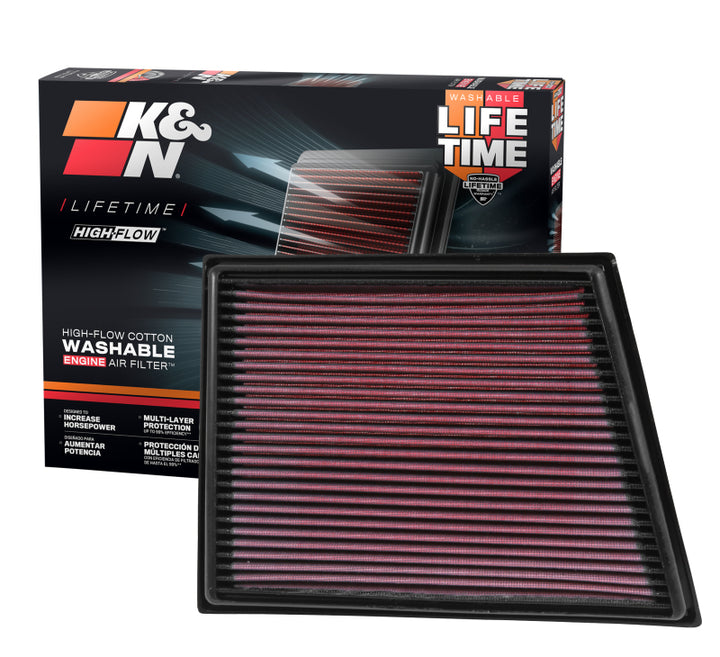 K&N Replacement Panel Air Filter for 2014 Mini Cooper 1.5L - Bull Strap