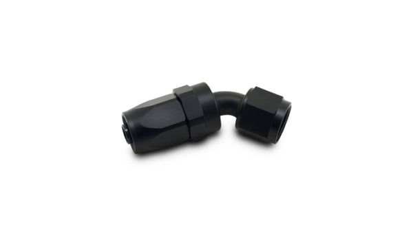 Vibrant -20AN 45 Degree Elbow Hose End Fitting - Bull Strap